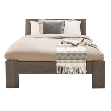 Bed Sydney 3 latten - grijs eikenkleur - 120x200 cm