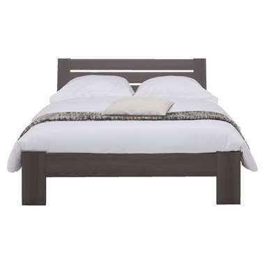 Bed Sydney 3 latten - grijs eikenkleur - 140x200 cm