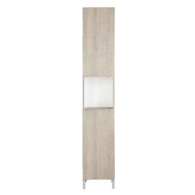 Leen Bakker Badkamerkast Milaan 2-deurs - licht eiken - 182x32x33 cm