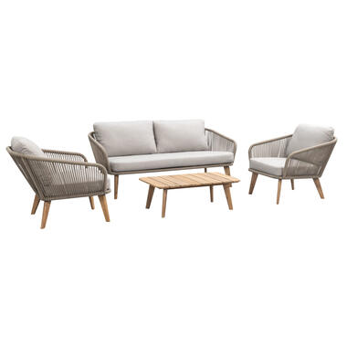 Loungeset Nant - wicker - 4-delig - incl. kussens product