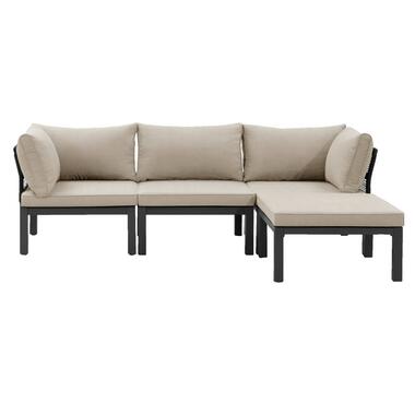 Loungeset Ardeche - zand - 4-delig - incl. kussens product