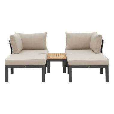 Loungeset Ardeche - zand - 5-delig - incl. kussens product