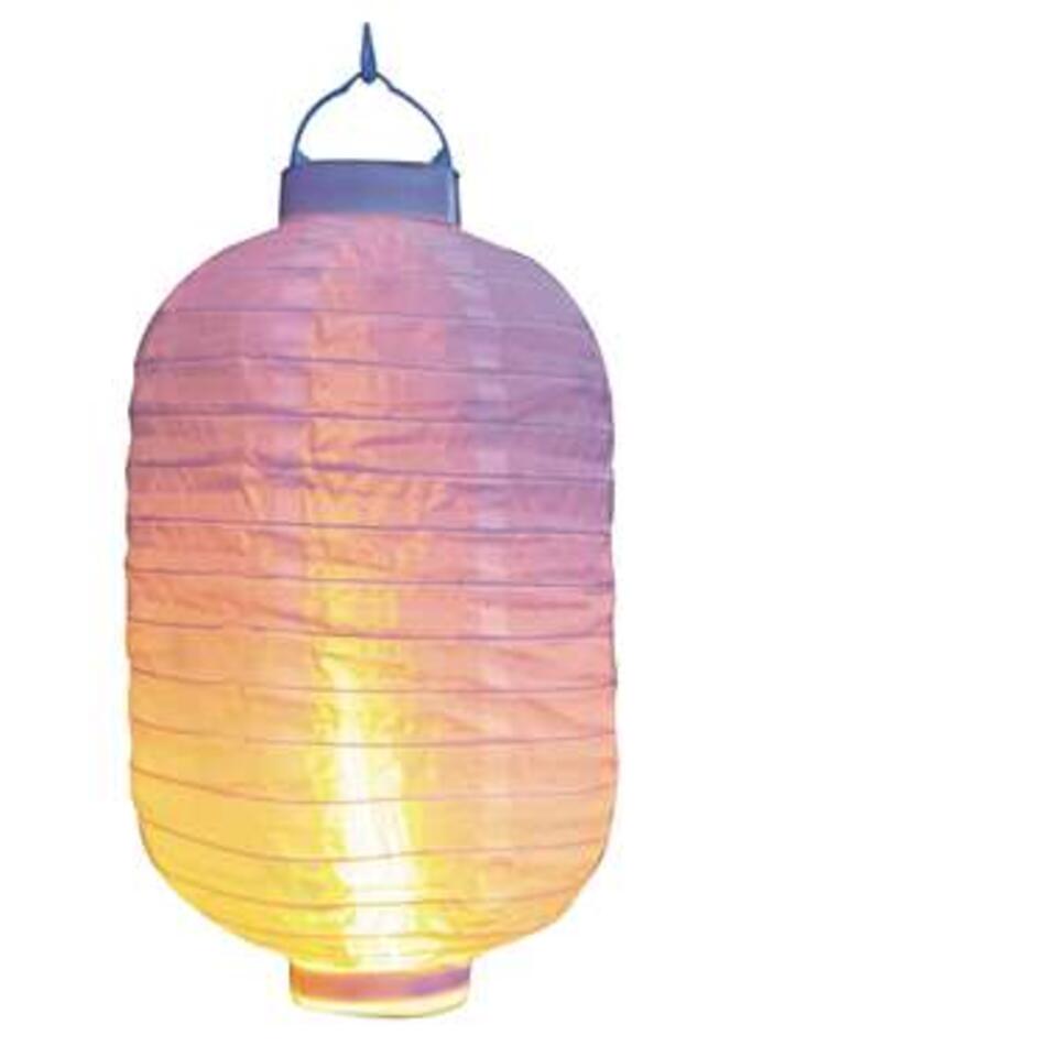 Lampion - solar - met realistisch vlameffect - 20 x 30 cm