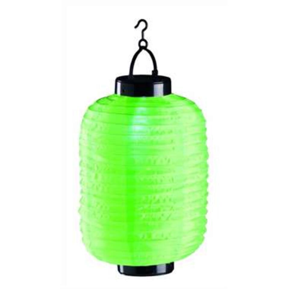 Lampion - solar - groen - tuinverlichting - 20 x 35 cm