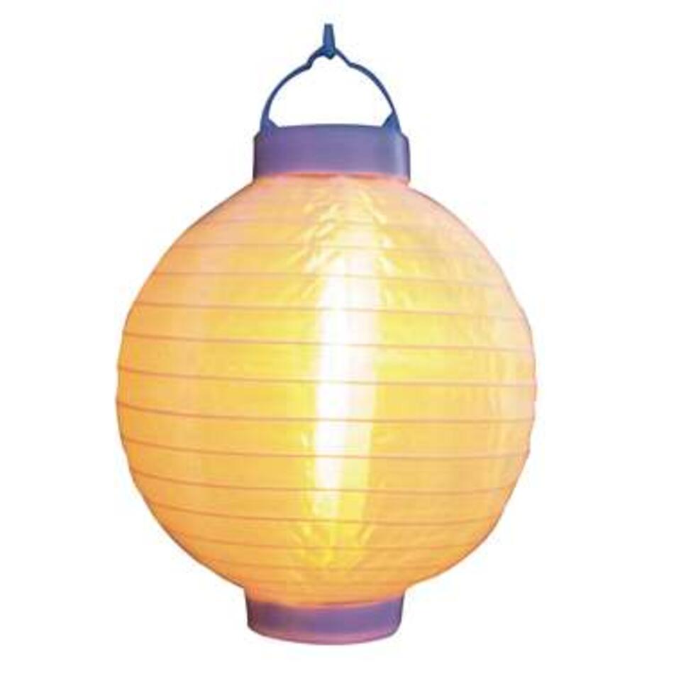Lampion - solar - met realistisch vlameffect - 20 cm
