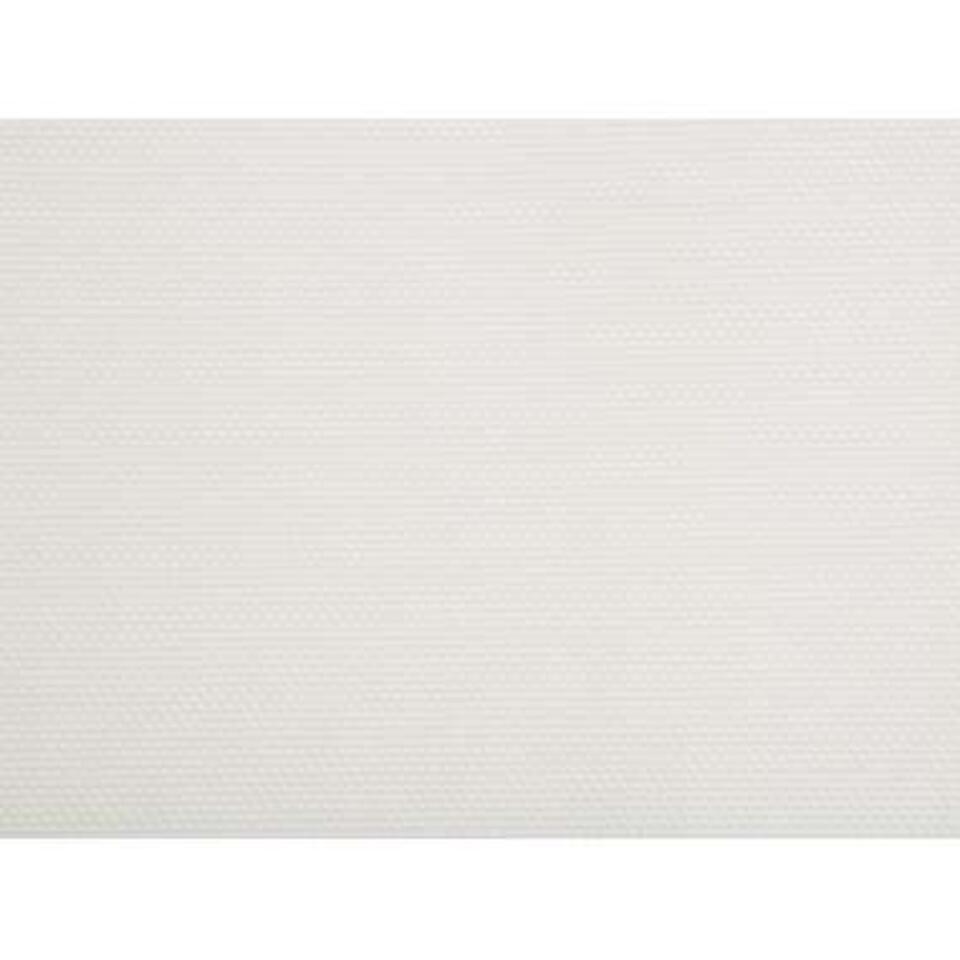 Beliani Tuinligstoel LOCRI - Wit polyester, aluminium