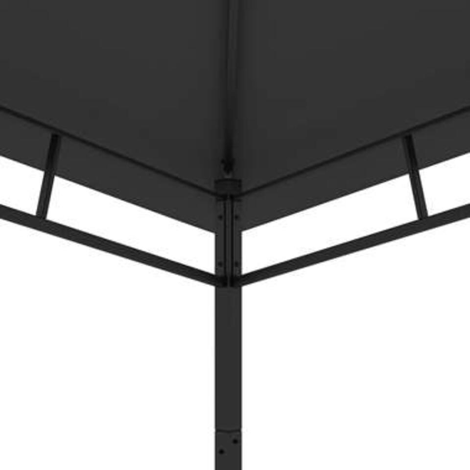 VIDAXL Tuinprieel 180 g/m² 4x4x2,9 m antraciet