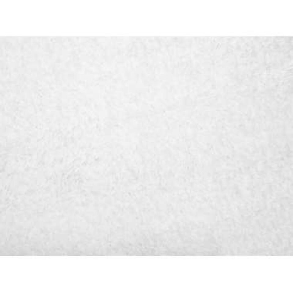 Beliani Shaggy - DEMRE Wit polyester 140x140 cm