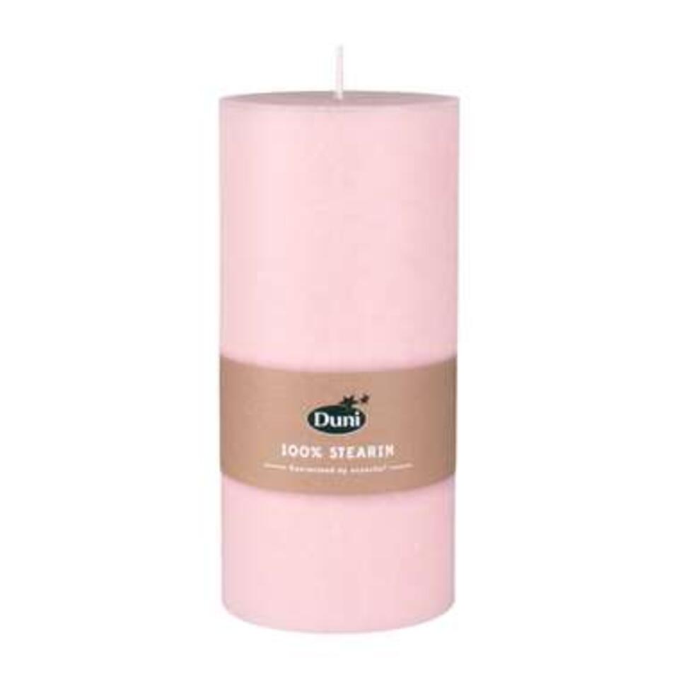 Duni Stompkaars - mellow roze - cilinder - 50 branduren - 7 x 15 cm