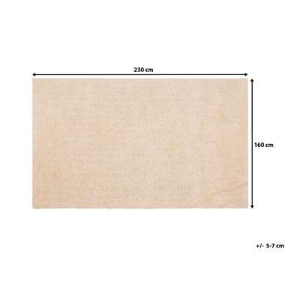 Beliani Shaggy - DEMRE beige polyester 160x230 cm