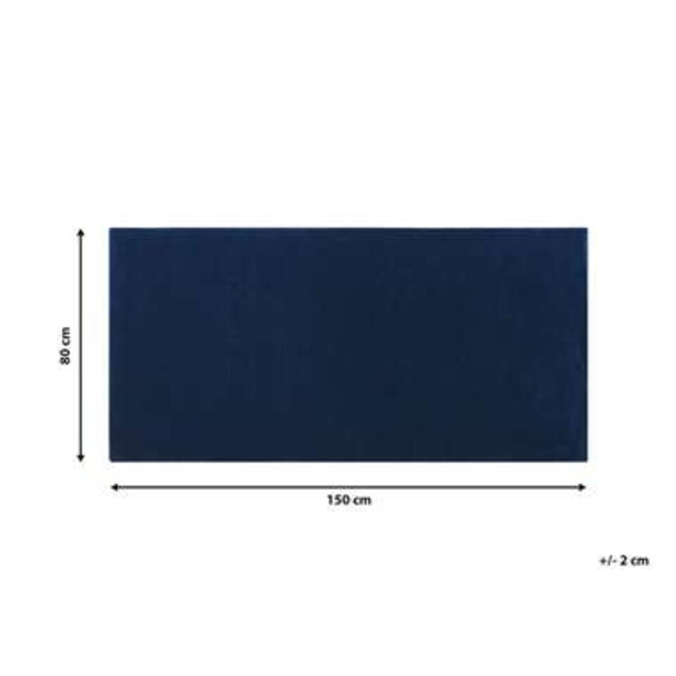 Beliani Laagpolig - GESI II blauw viscose 80x150 cm