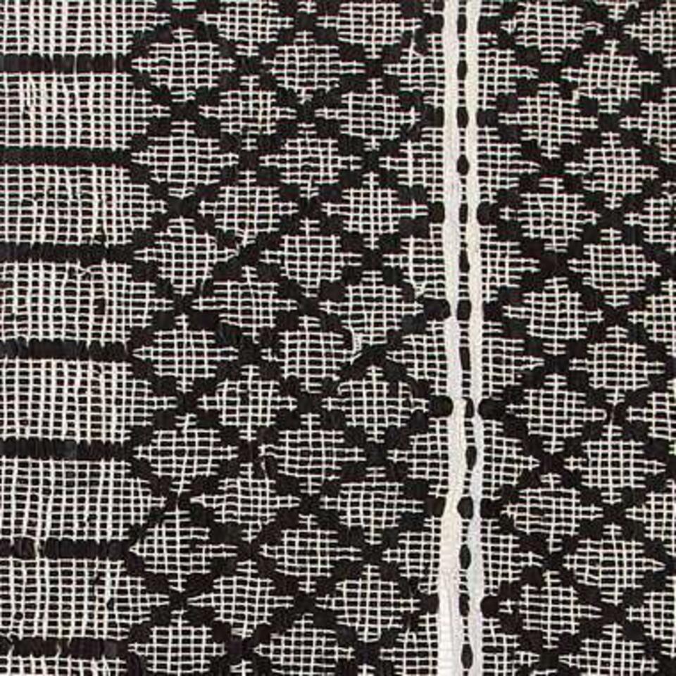 Beliani Gevlochten - FEHIMLI zwart leer 140x200 cm