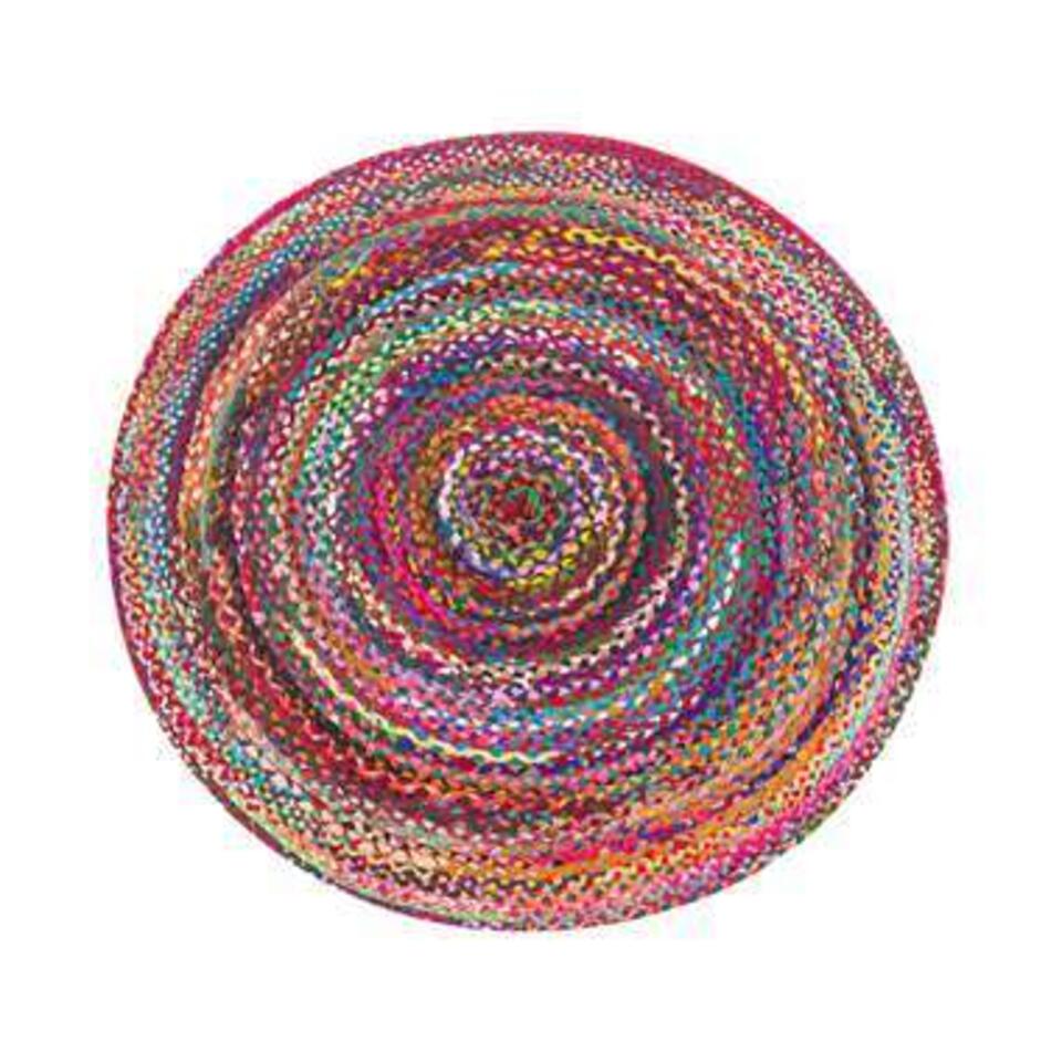 Beliani Laagpolig - TOKAT multicolor katoen 140x140 cm
