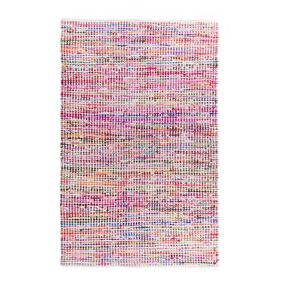 Beliani Laagpolig - BELEN Multicolor polyester 140x200 cm