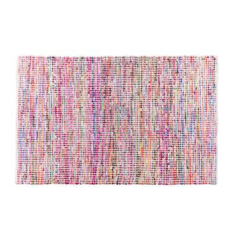 Beliani Laagpolig - BELEN Multicolor polyester 140x200 cm