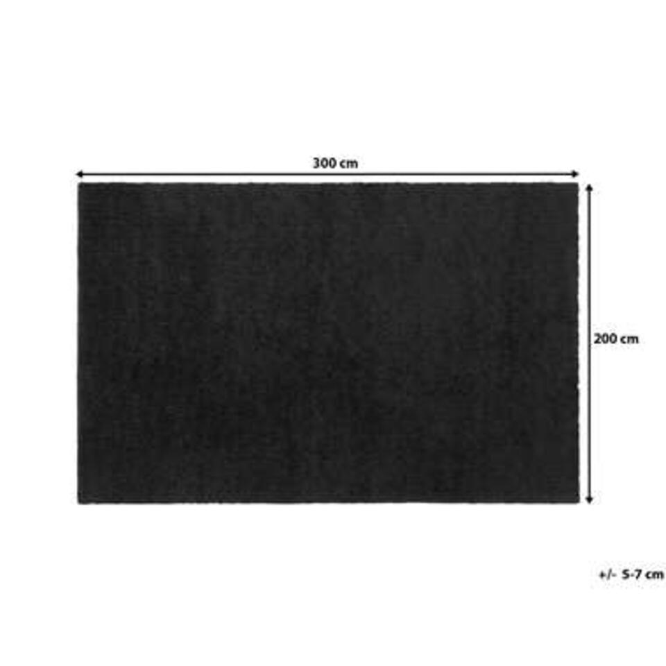 Beliani Shaggy - DEMRE zwart polyester 200x300 cm