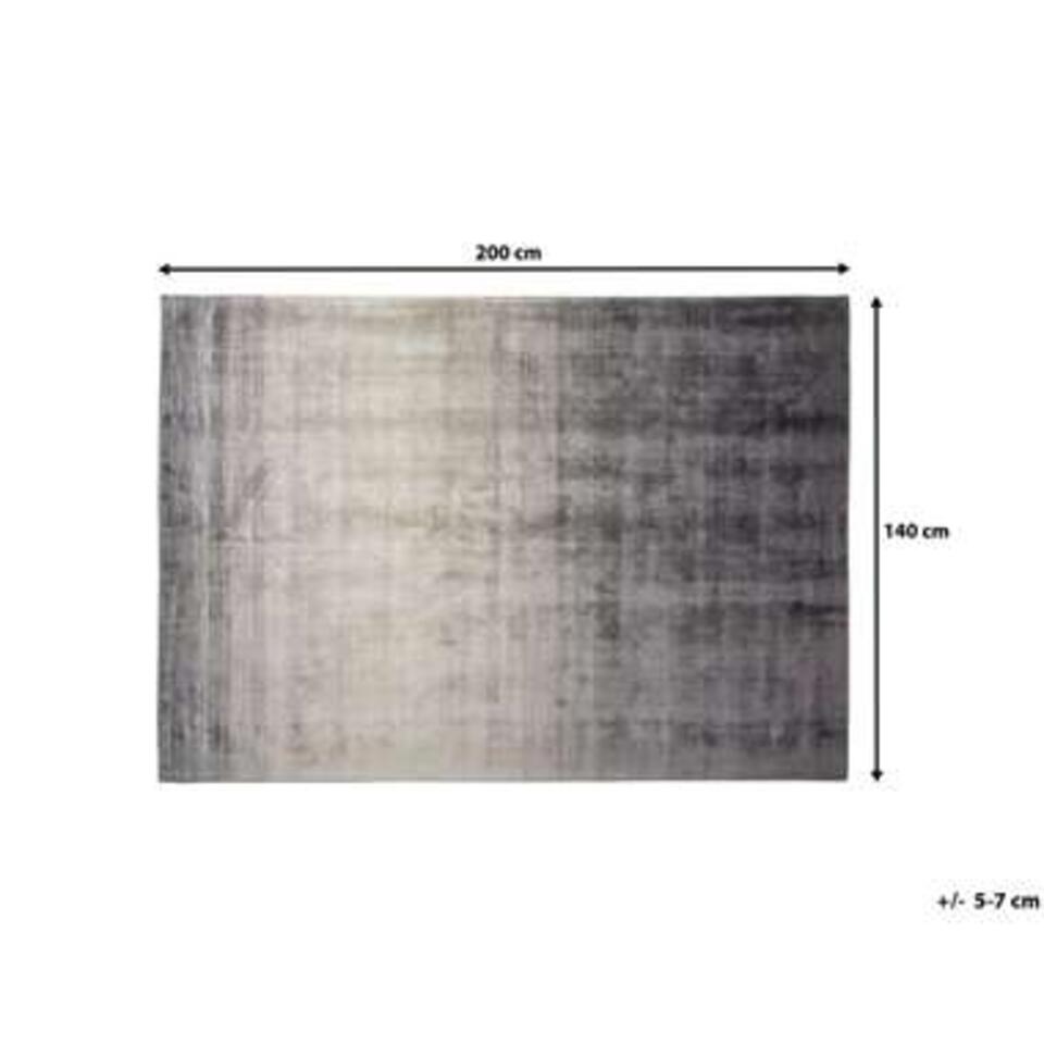 Beliani Laagpolig - ERCIS grijs viscose 140x200 cm