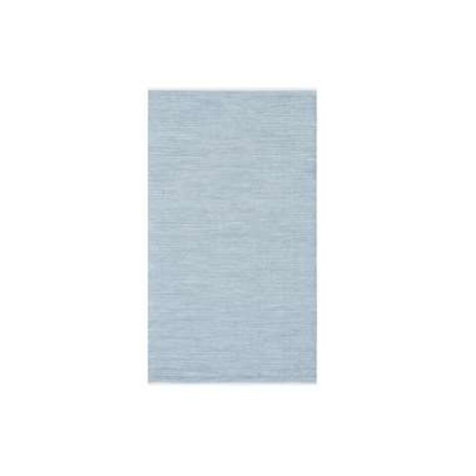 Beliani Gevlochten - DERINCE blauw katoen 80x150 cm