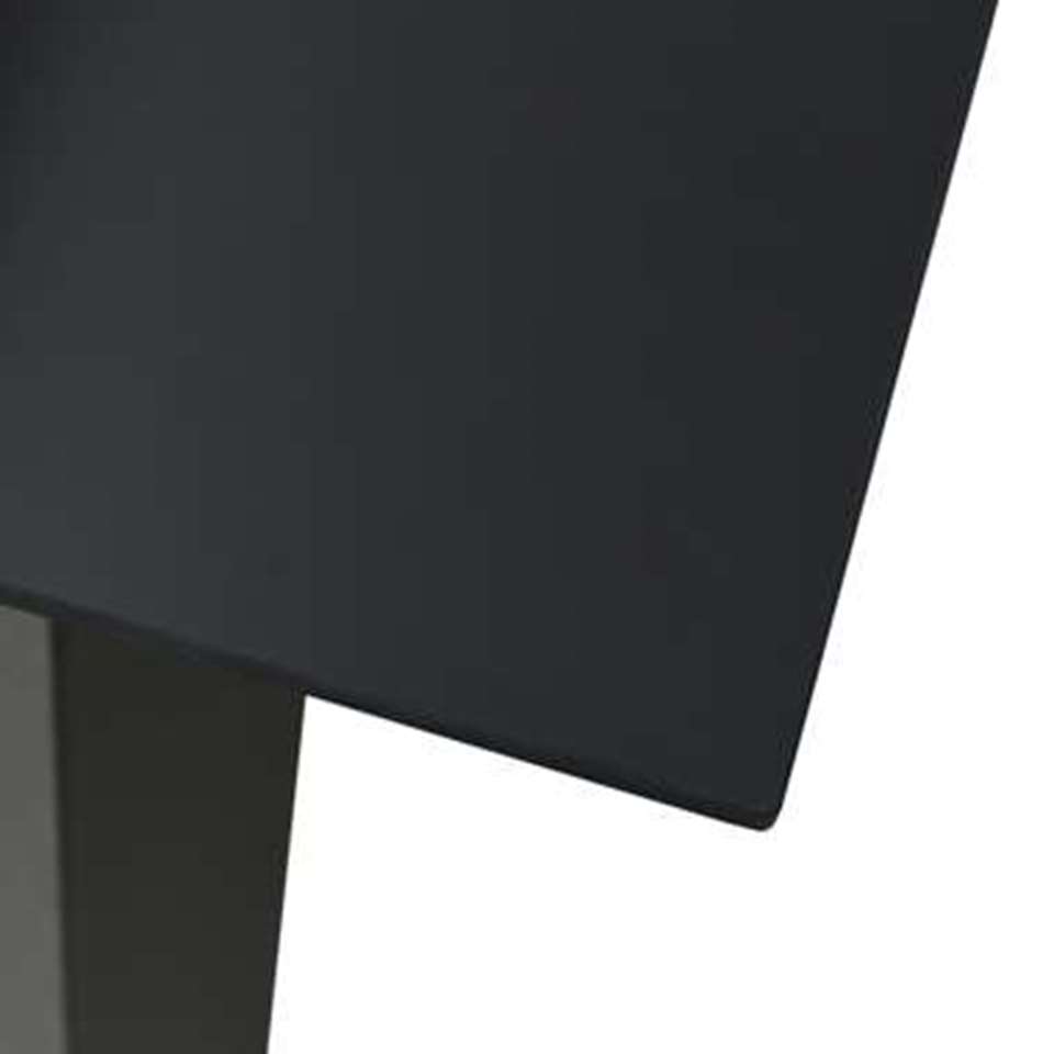 VIDAXL 5-delige Tuinset PVC-rattan zwart