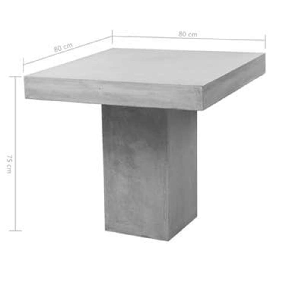 VIDAXL 5-delige Tuinset beton