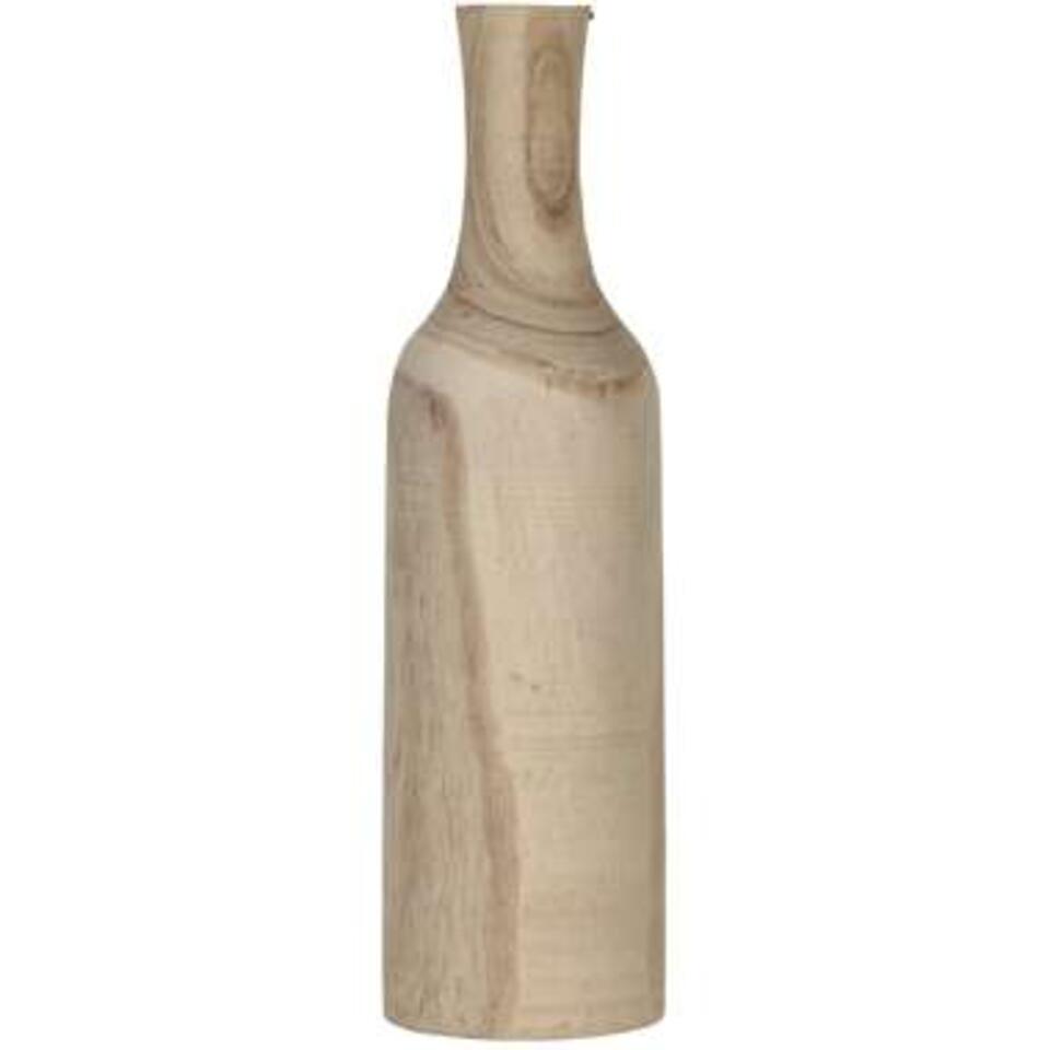 Mica Decorations Vaas - hout - bruin - 14 x 47 cm product