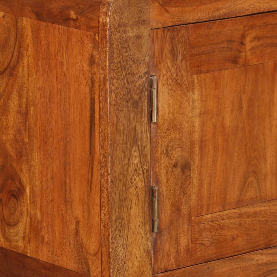 VIDAXL Dressoir 120x30x75 cm massief hout met sheesham afwerking