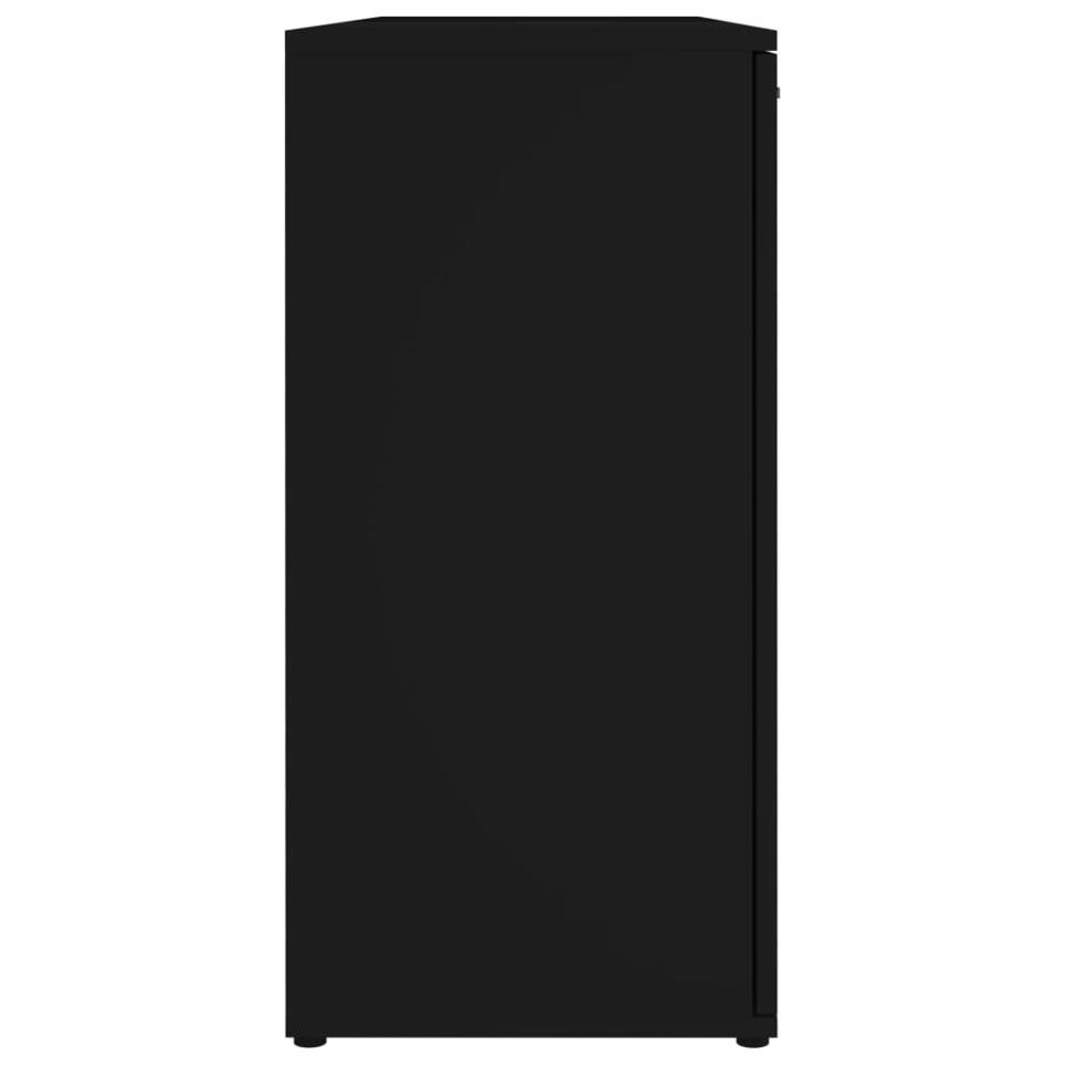 VIDAXL Dressoir 120x35,5x75 cm spaanplaat zwart