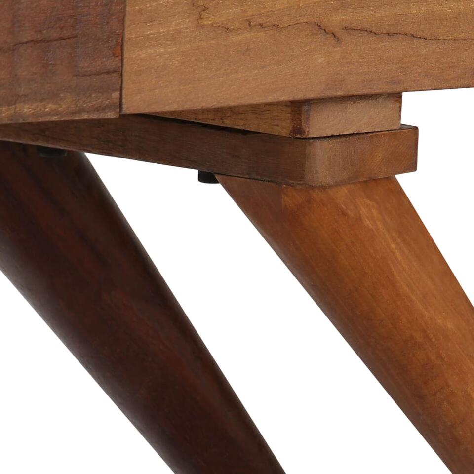 VIDAXL Dressoir 110x30x75 cm massief gerecycled hout bruin