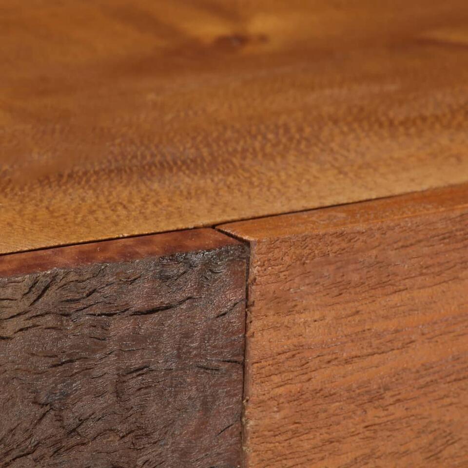 VIDAXL Dressoir 110x30x75 cm massief gerecycled hout bruin