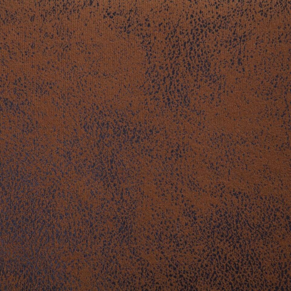 VIDAXL Bankje met opbergvak 116 cm kunstsuède bruin