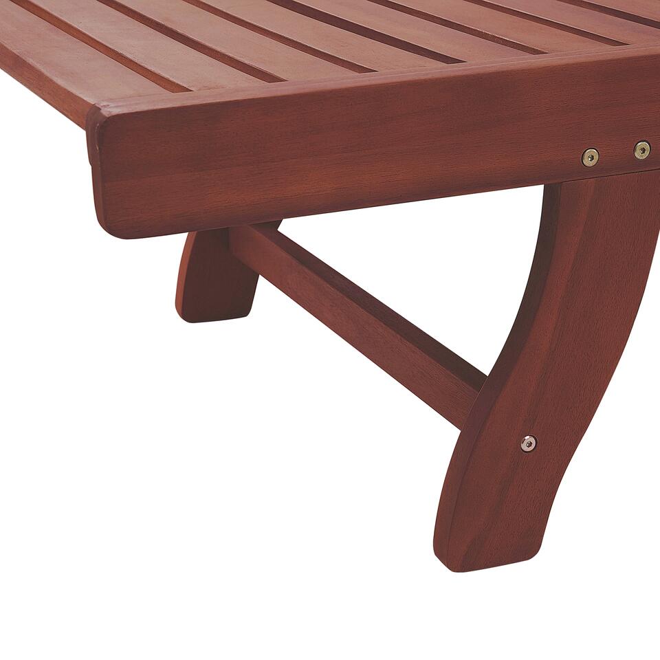 Beliani tuinligstoel TOSCANA - donkere houtkleur acaciahout