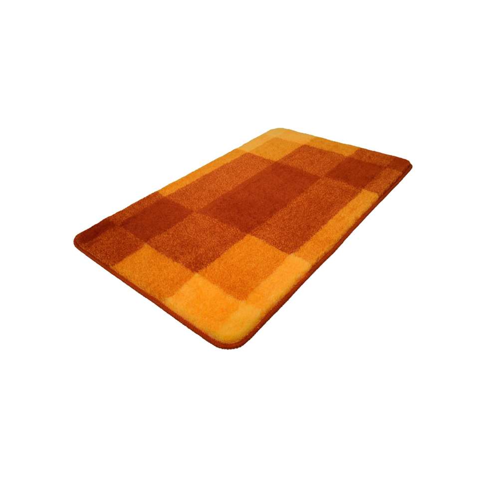 Kleine Wolke Badmat Mix - oranje 60x100cm | Leen Bakker