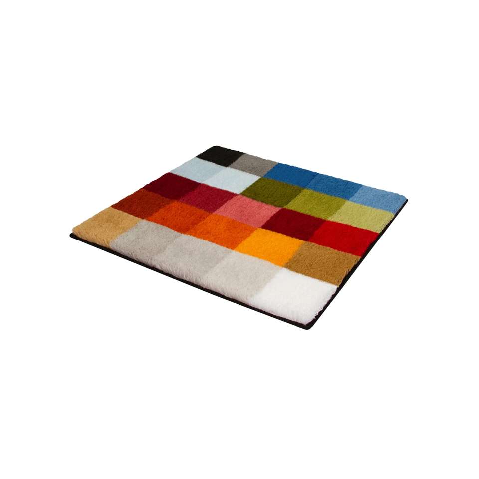 snor Darts room Kleine Wolke Badmat Cubetto - multicolor - 60x60cm | Leen Bakker