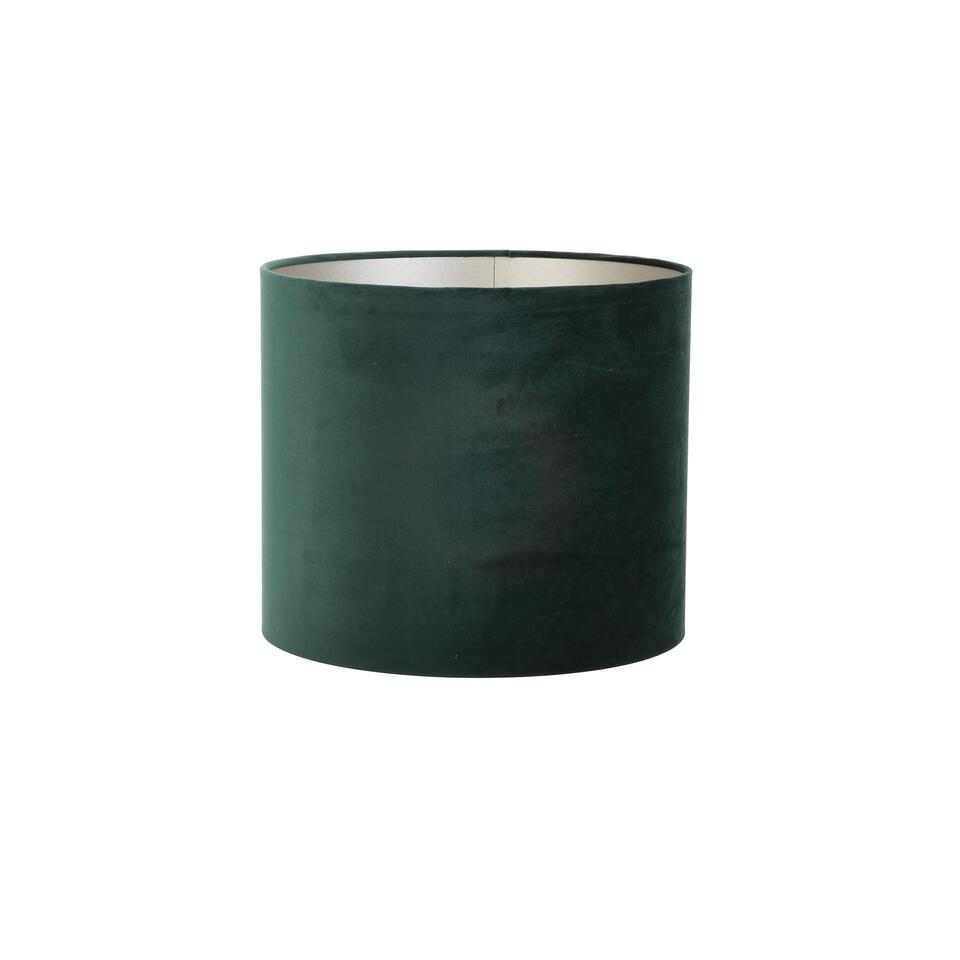 Cilinder lampenkap Velours - Groen - Ø50x38cm product