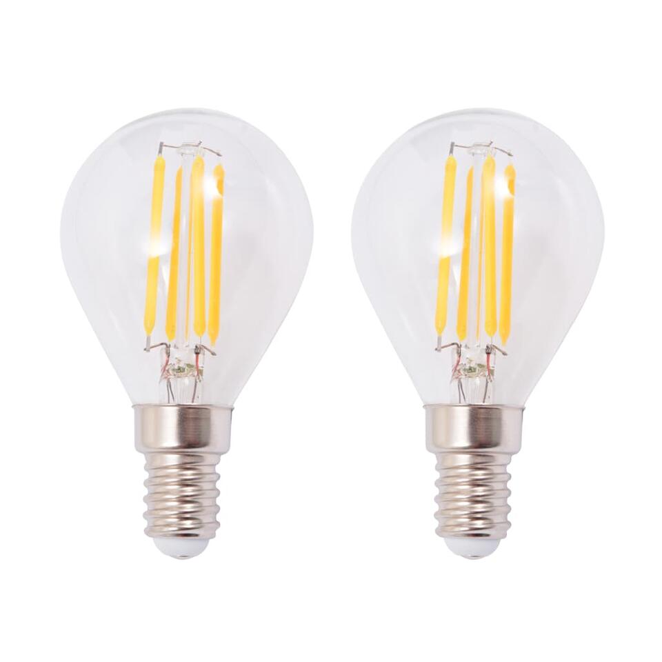 vidaXL Wandlampen met 2 filament LED-lampen 8 W 2 st