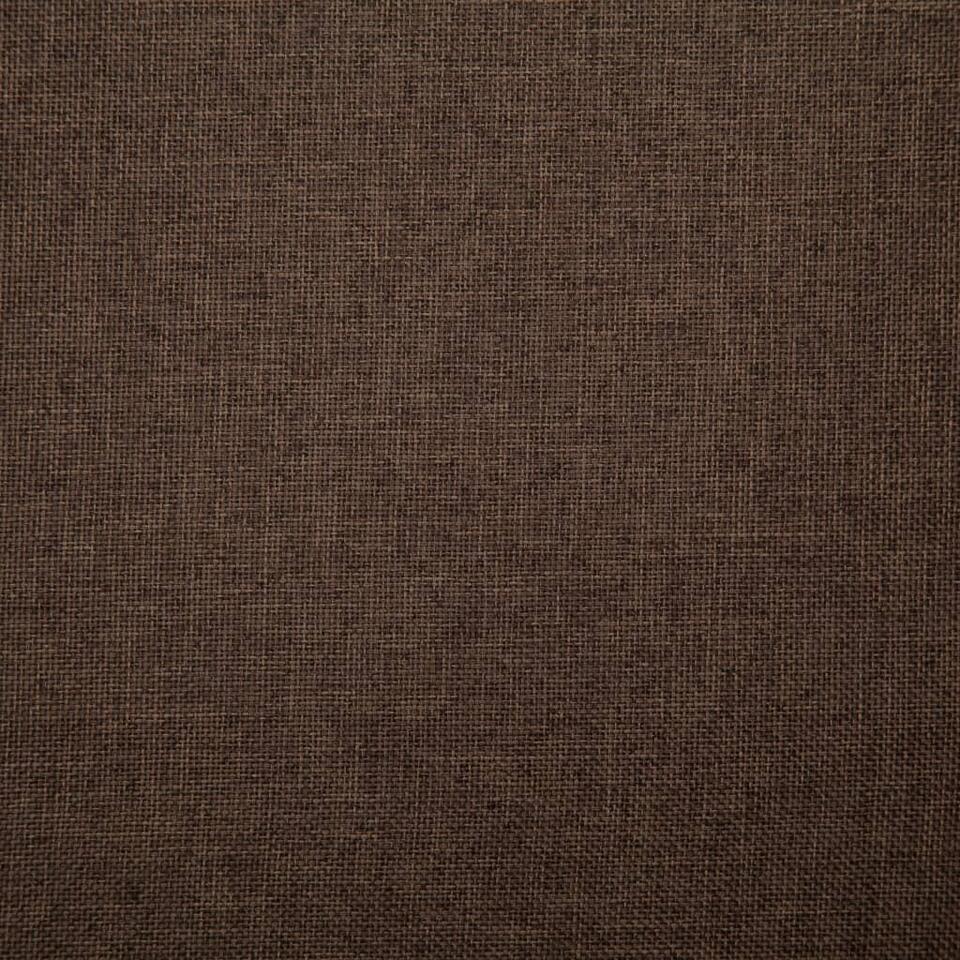 vidaXL Bankje 139,5 cm polyester bruin