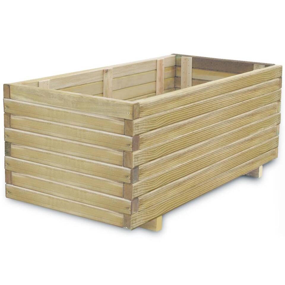 vidaXL Plantenbak verhoogd rechthoekig 100x50x40 cm hout product