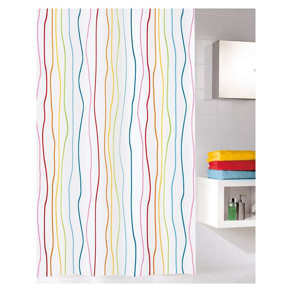 Kleine Wolke douchegordijn - multicolor - 180x180 cm | Leen