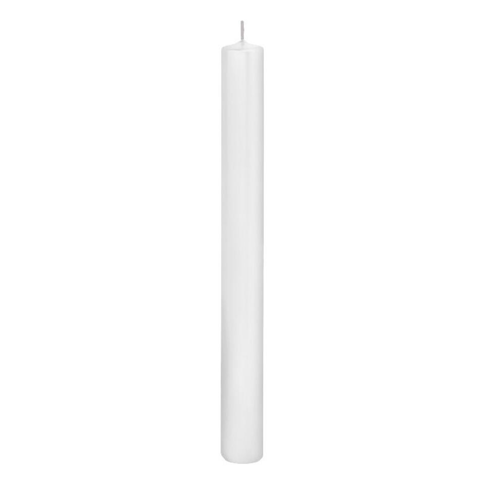 Trend Candles Dinerkaarsen - 10x - wit - 14 branduren - 25 cm
