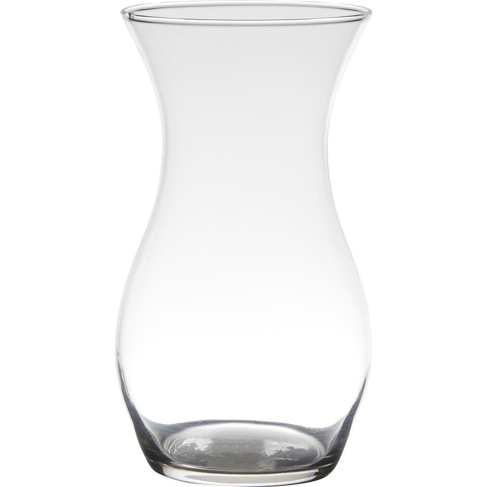 welvaart Afhankelijk vreemd Bellatio Design Vaas - glas - transparant - 14 x 25 cm | Leen Bakker