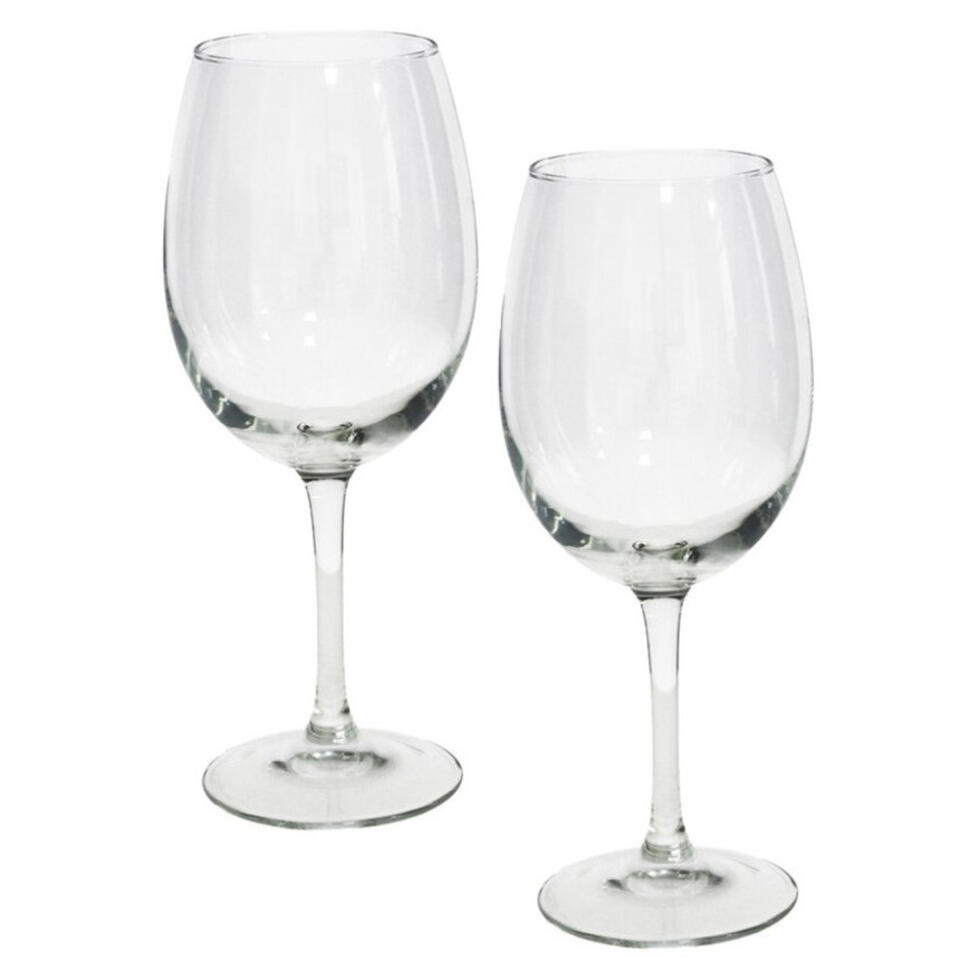 Gerim Wijnglazen - 6 stuks - glas 580 ml - voor rood en wit | Leen Bakker