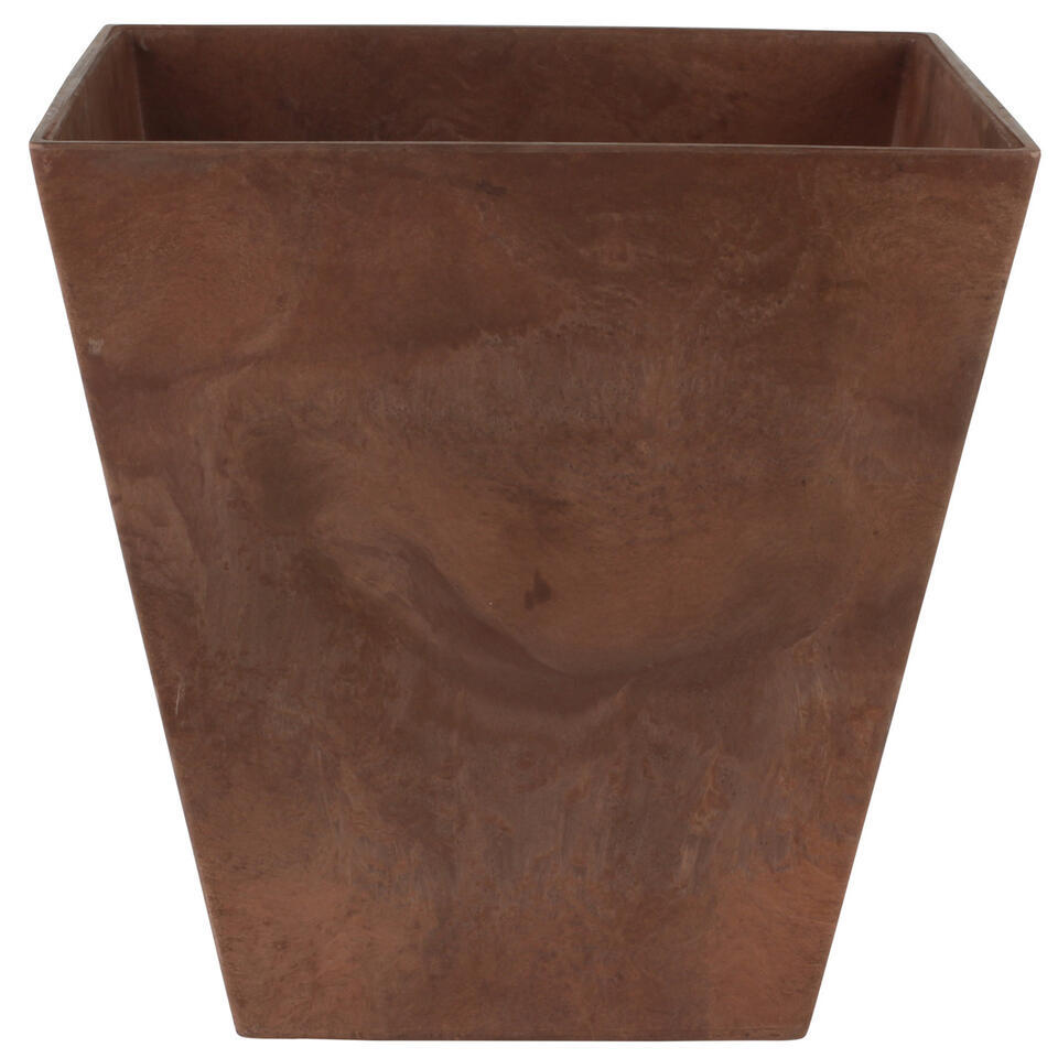Steege Plantenbak - vierkant - gerecycled kunststof - bruin - 35 cm product