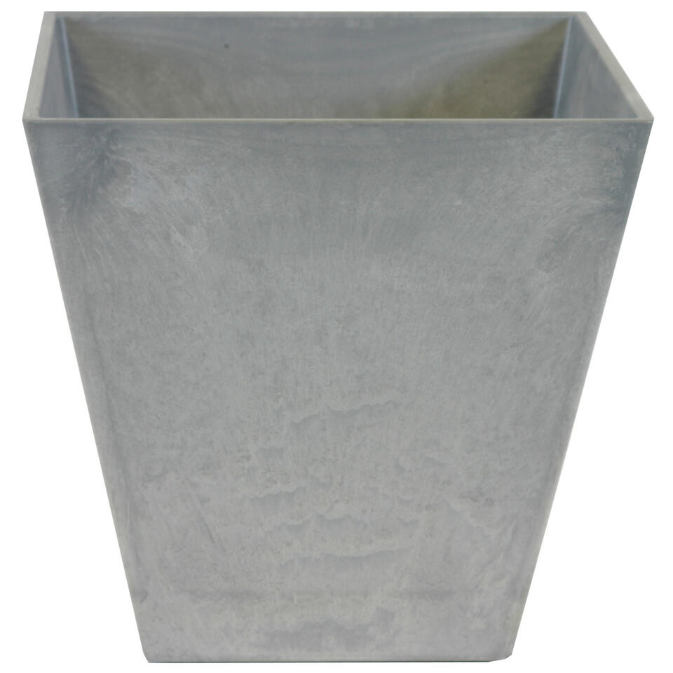 Steege Plantenbak - vierkant - gerecycled kunststof - grijs - 35 cm product