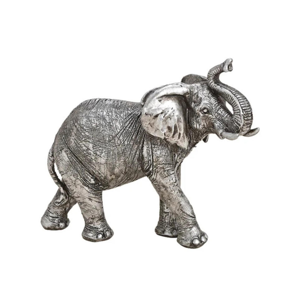 Olifant dieren zilver 21 x 17 7 cm | Leen Bakker