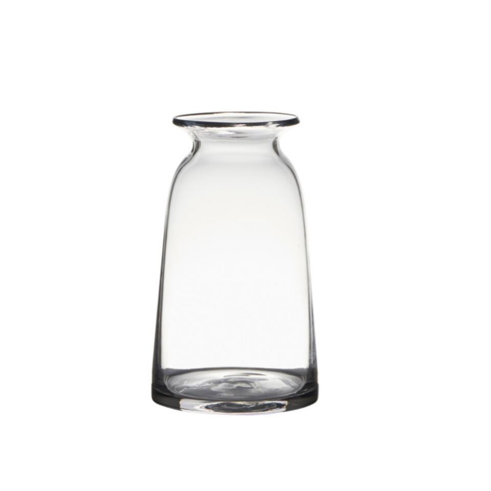 tevredenheid rommel eerste Transparante home-basics glazen vaas/vazen 23.5 x 12.5 cm | Leen Bakker
