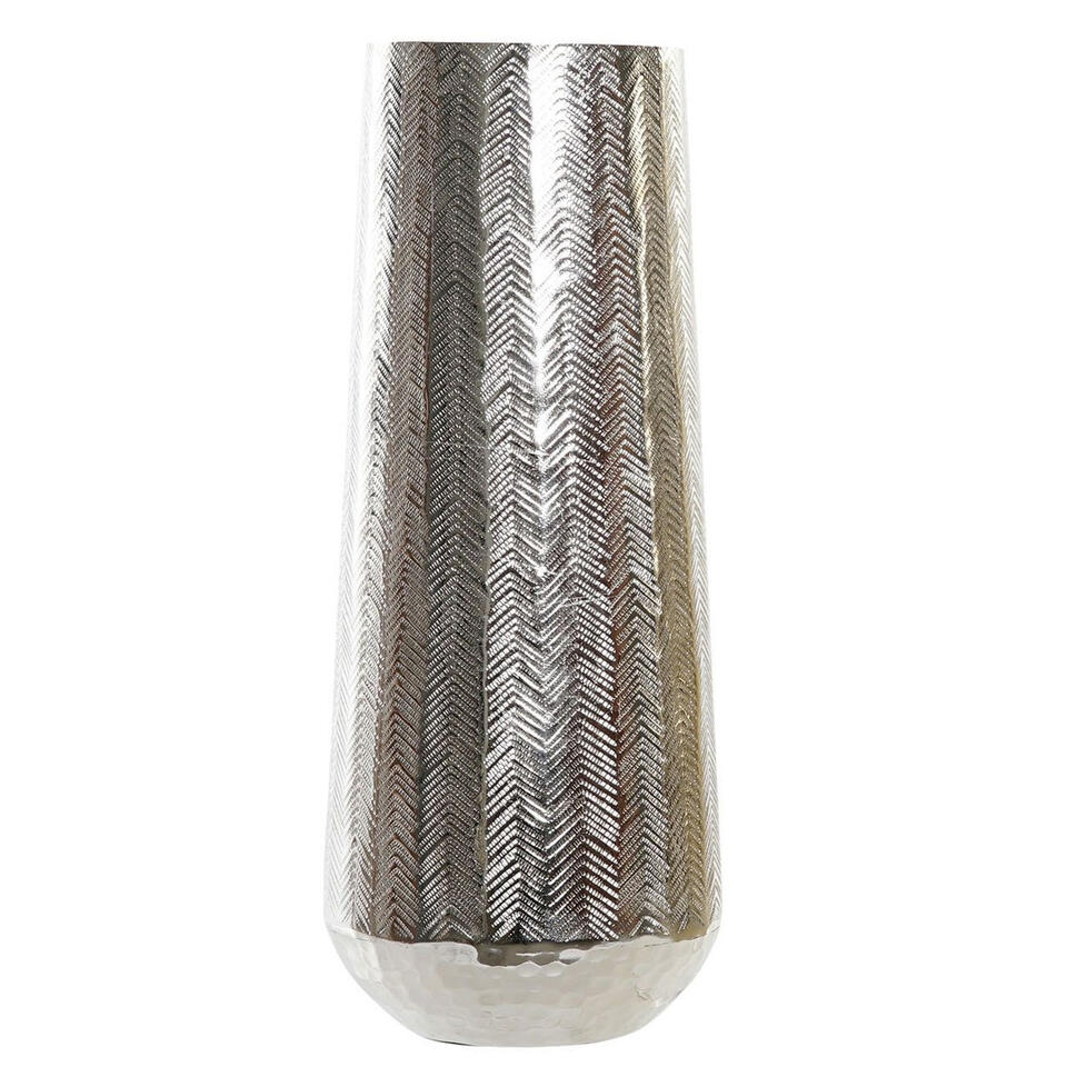 Profetie Specialiteit vrijgesteld Items Vaas - aluminium - zilverkleurig - 15 x 36 cm | Leen Bakker
