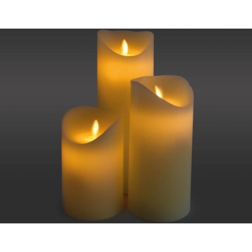 O'DADDY® LED kaars - bewegende vlam - 12,5cm 8d - Timer en Dimfunctie