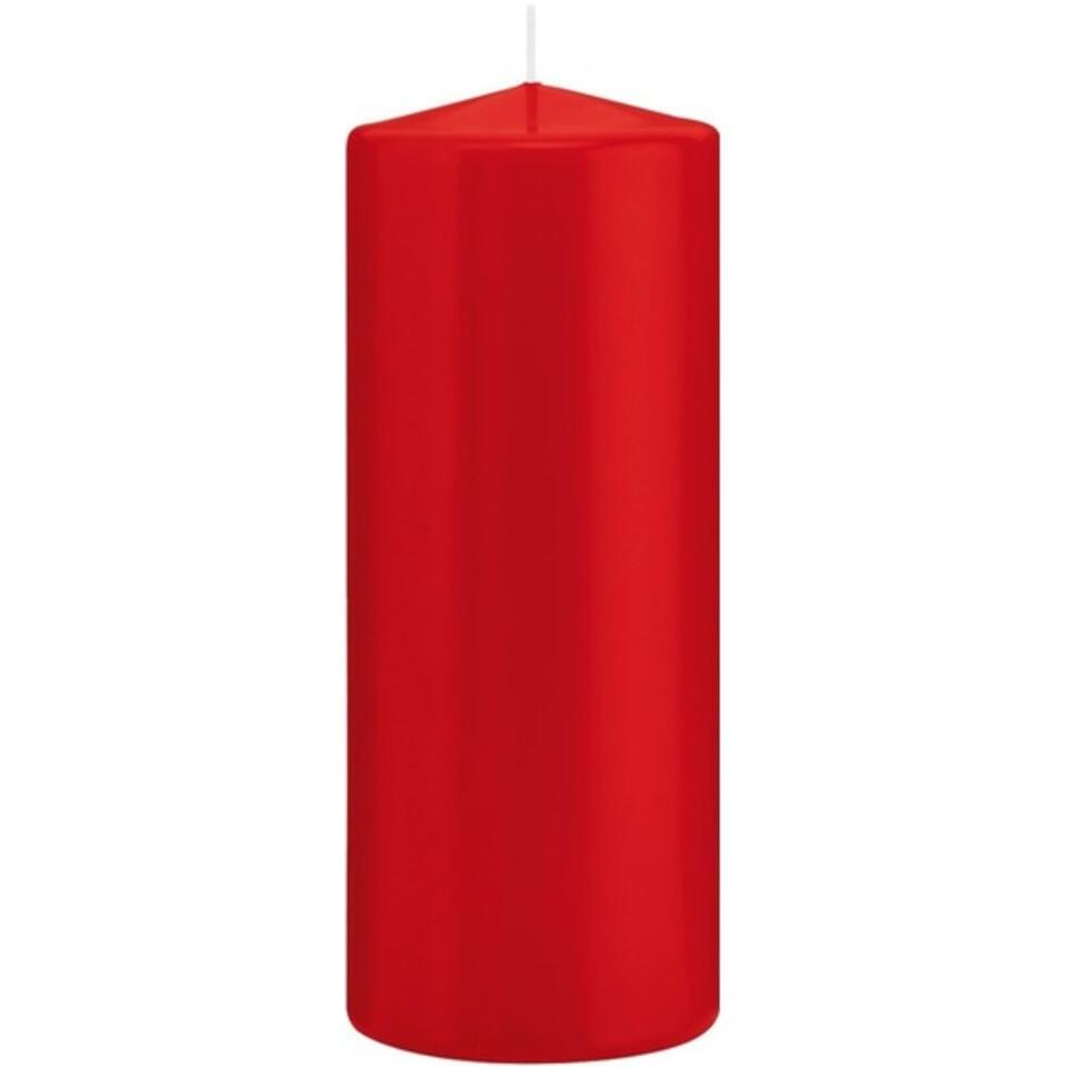 Trend Candles Stompkaarsen - rood - 119 branduren - 8 x 20 cm