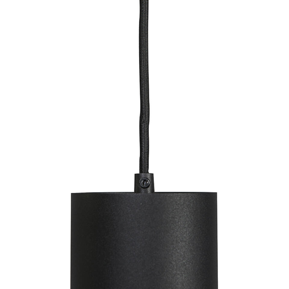QAZQA Smart hanglamp zwart incl. WiFi GU10 - Tubo