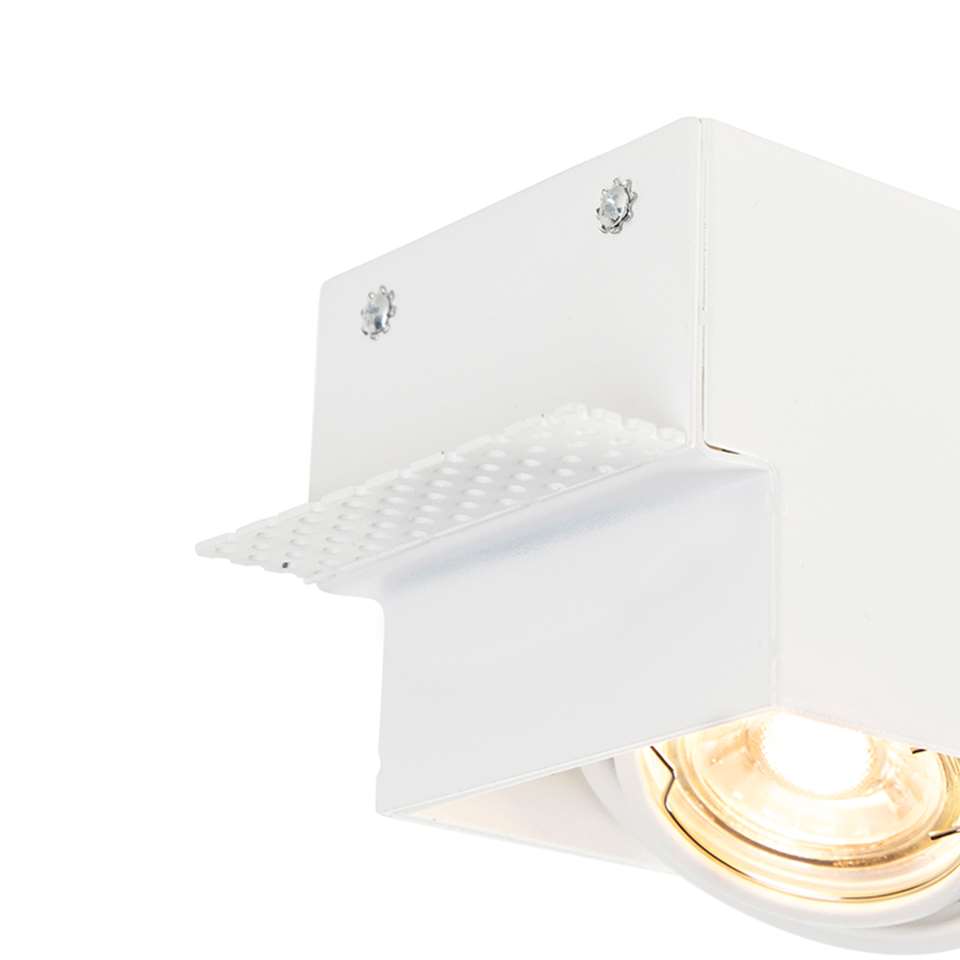 QAZQA Inbouwspot wit draai- en kantelbaar trimless 3-lichts - Oneon
